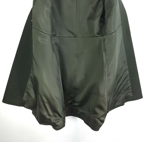 Vtg Lord & Taylor Coat Women's S? Faux Fur Collar Green Lined Retro Look - Picture 6 of 13